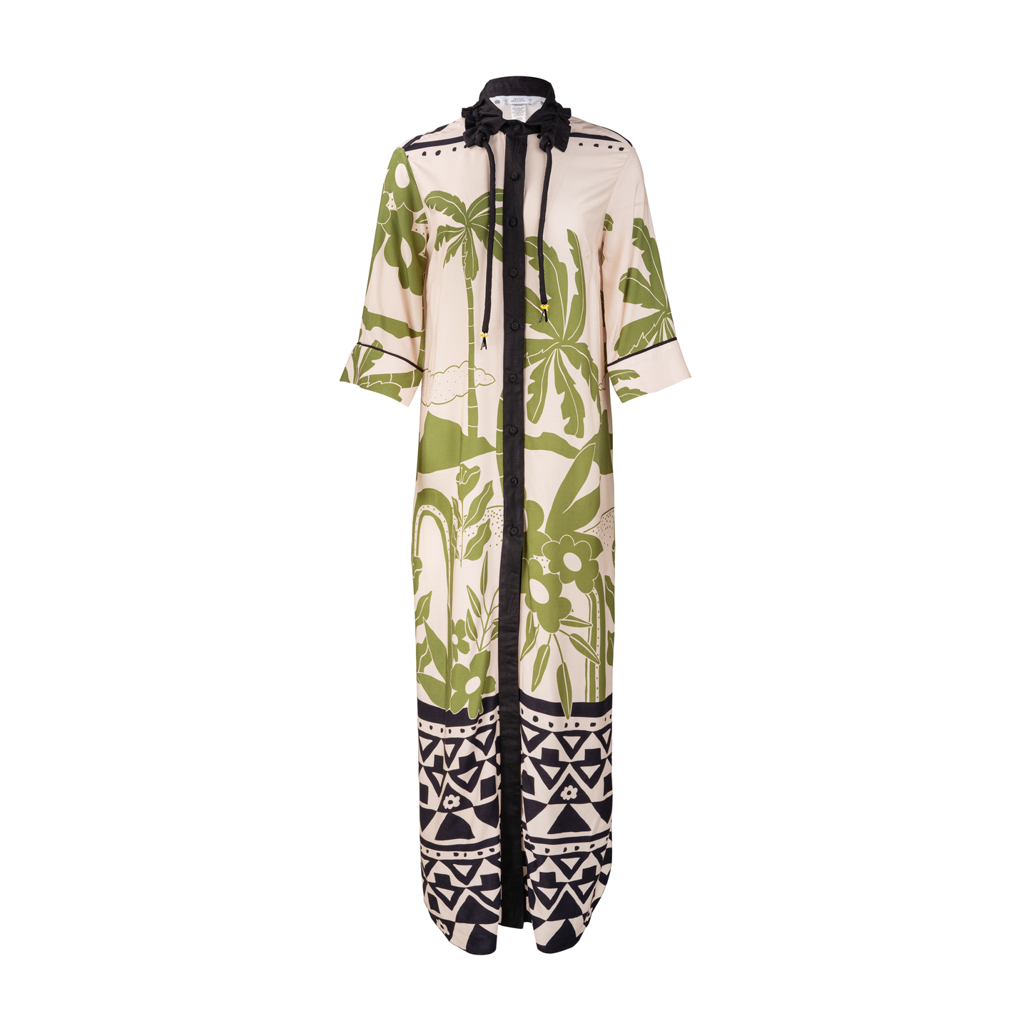 Vestido Cristina Estampado Verde