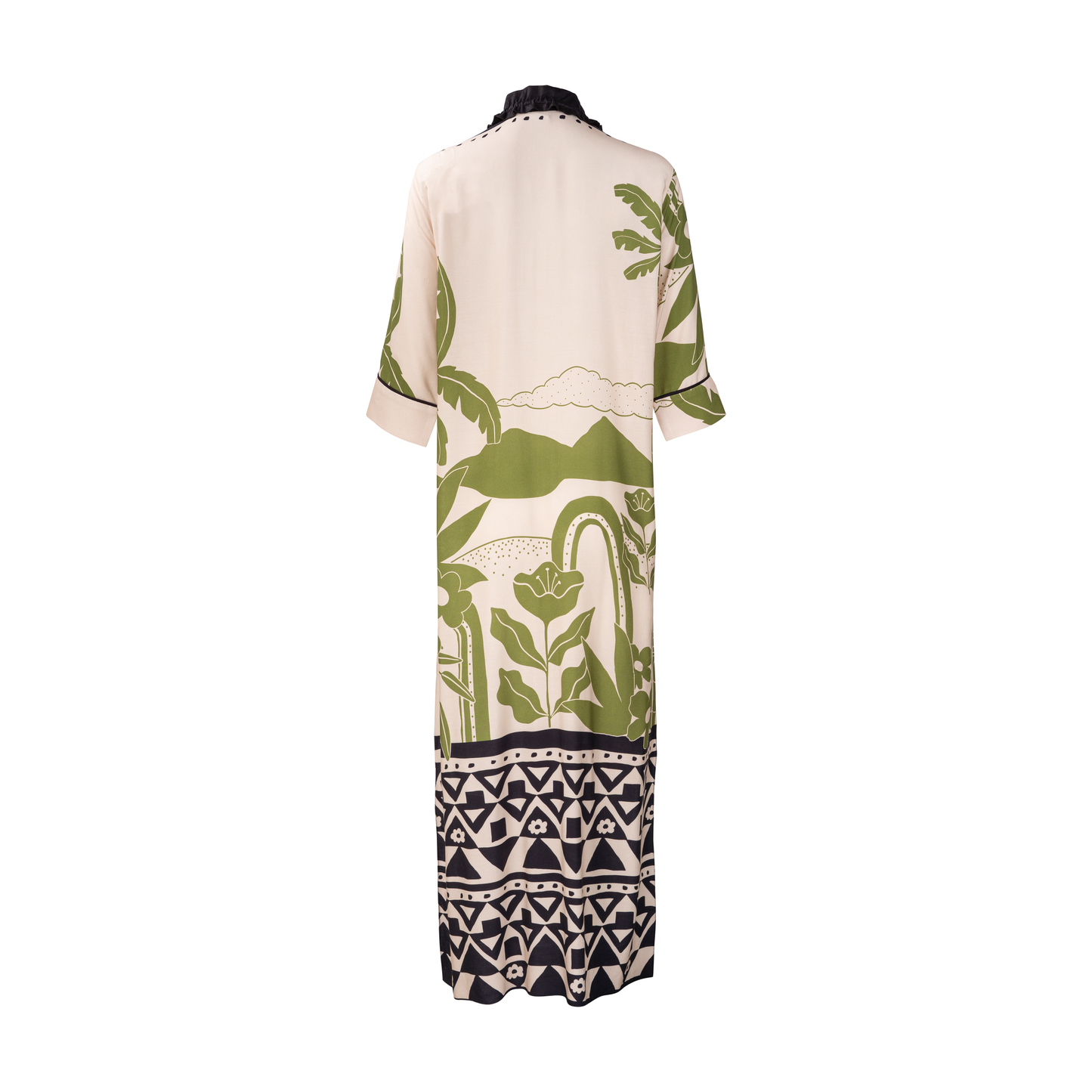 Vestido Cristina Estampado Verde