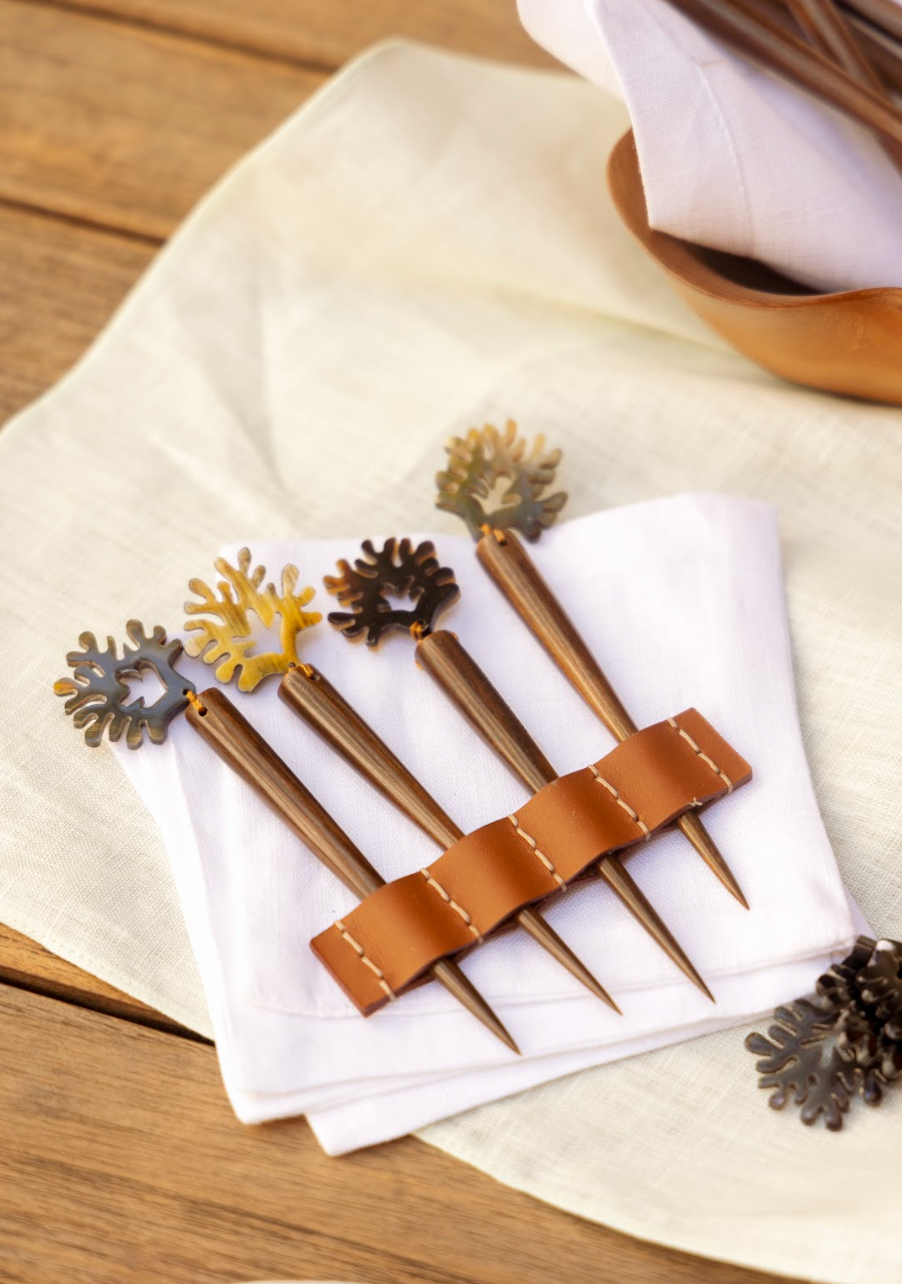 Sets de 4 Pinchitos Coral