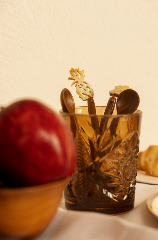 Set de 4 Cucharitas de Café Piña