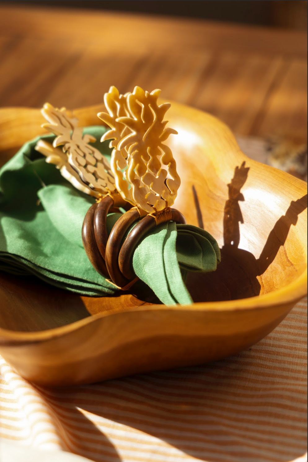 Set de 4 Servilleteros Piña