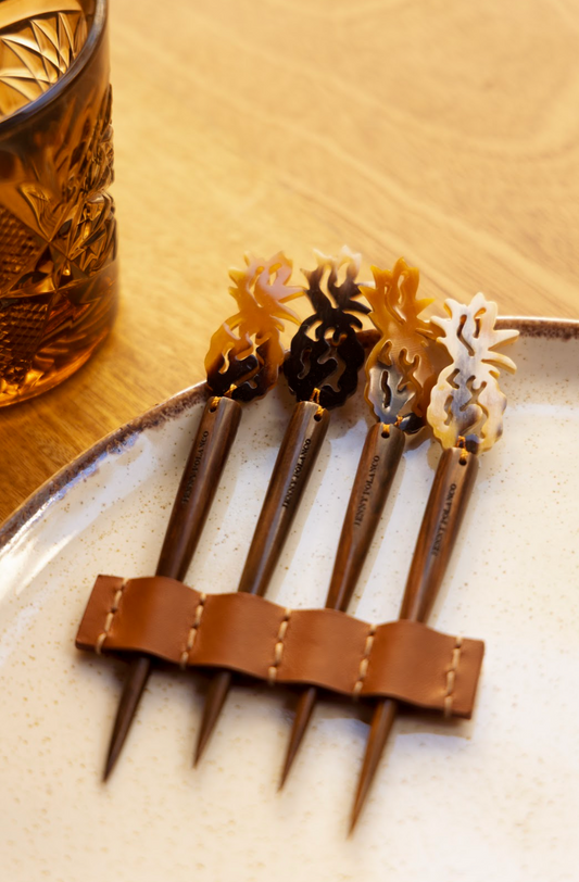 Set de 4 Pinchitos Piña