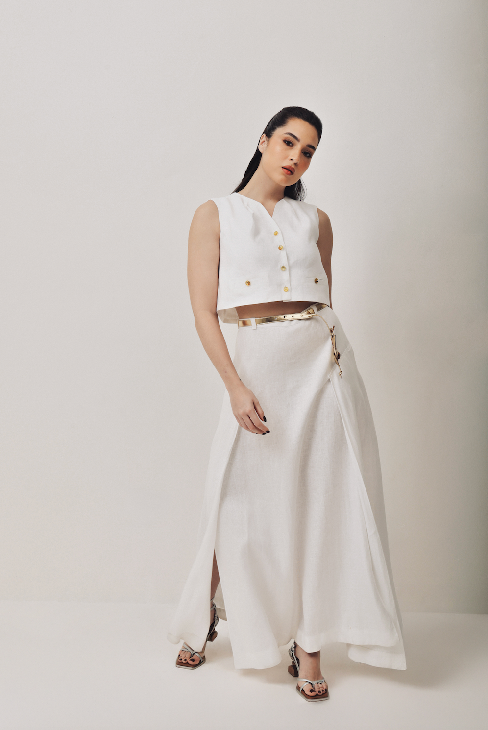 Cinturón Orquídea Dorada