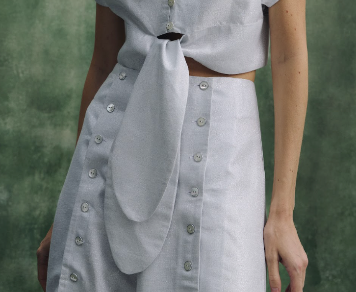 Pantalón Lucia Plateado
