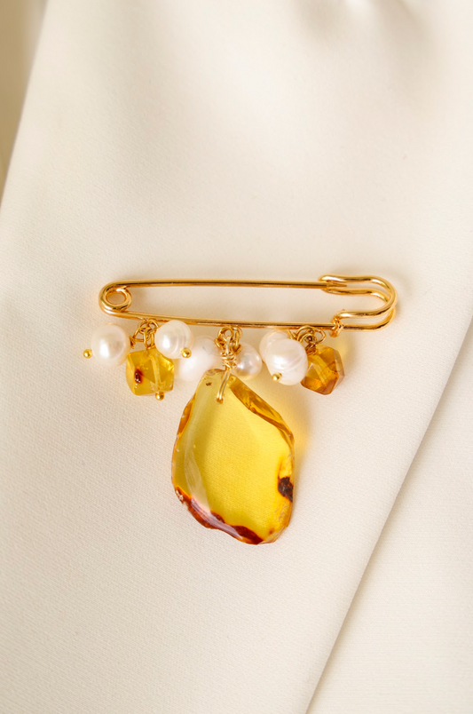 Chambra de Ámbar y Perlas