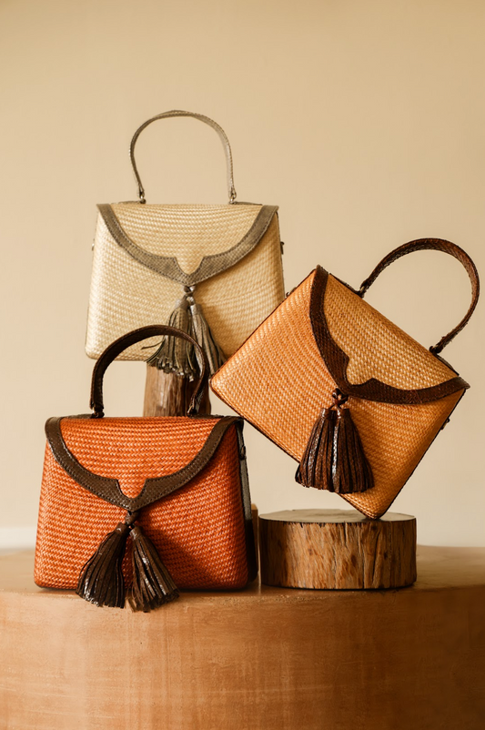 Cartera Raffia Jackie