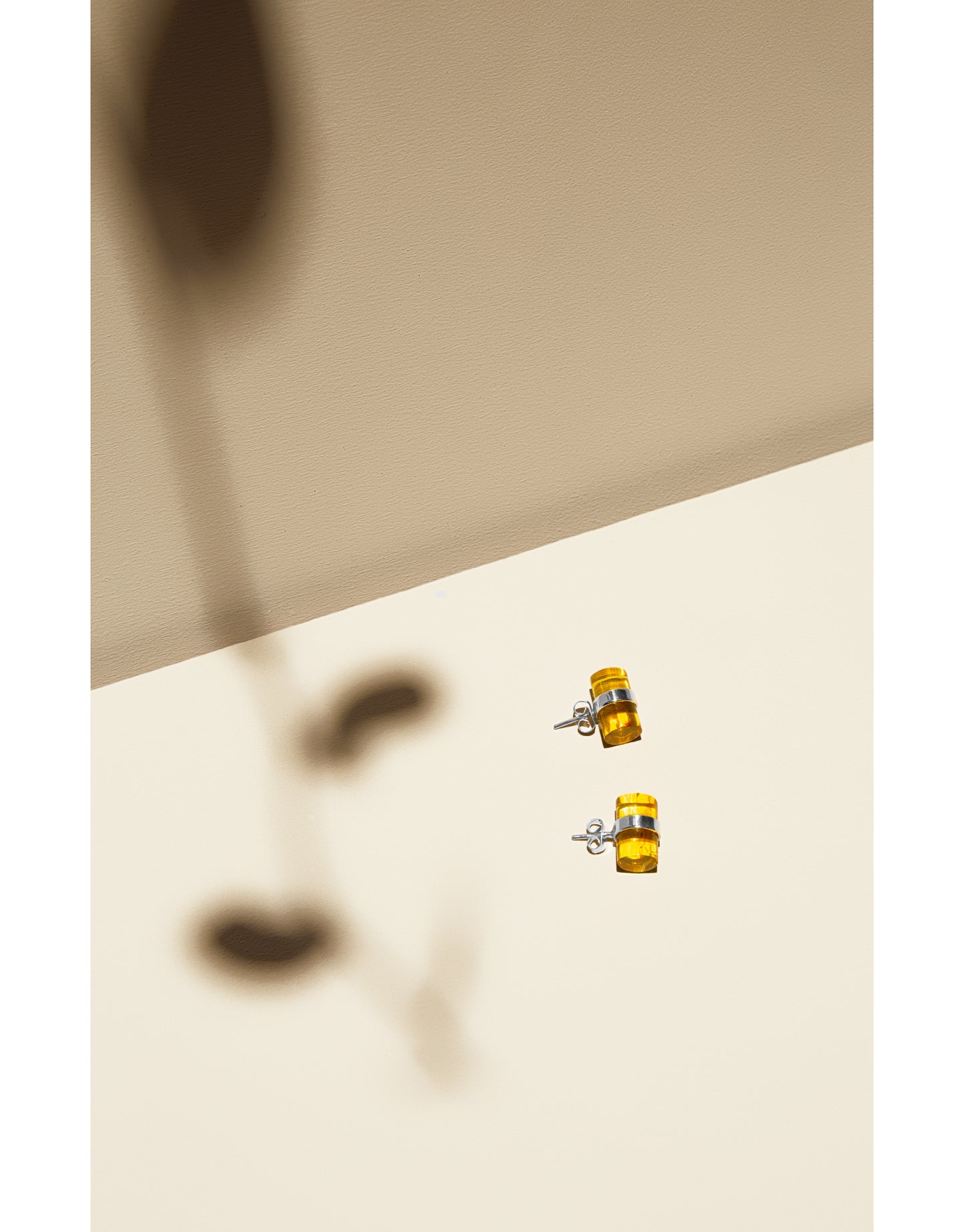 Aretes Ámbar Tubular