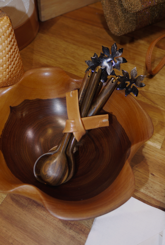 Set de 4 Cucharitas de Café Flor de Pascua