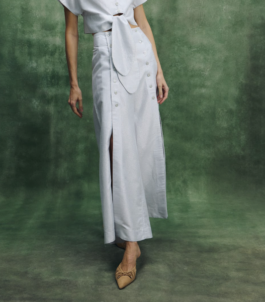 Pantalón Lucia Plateado