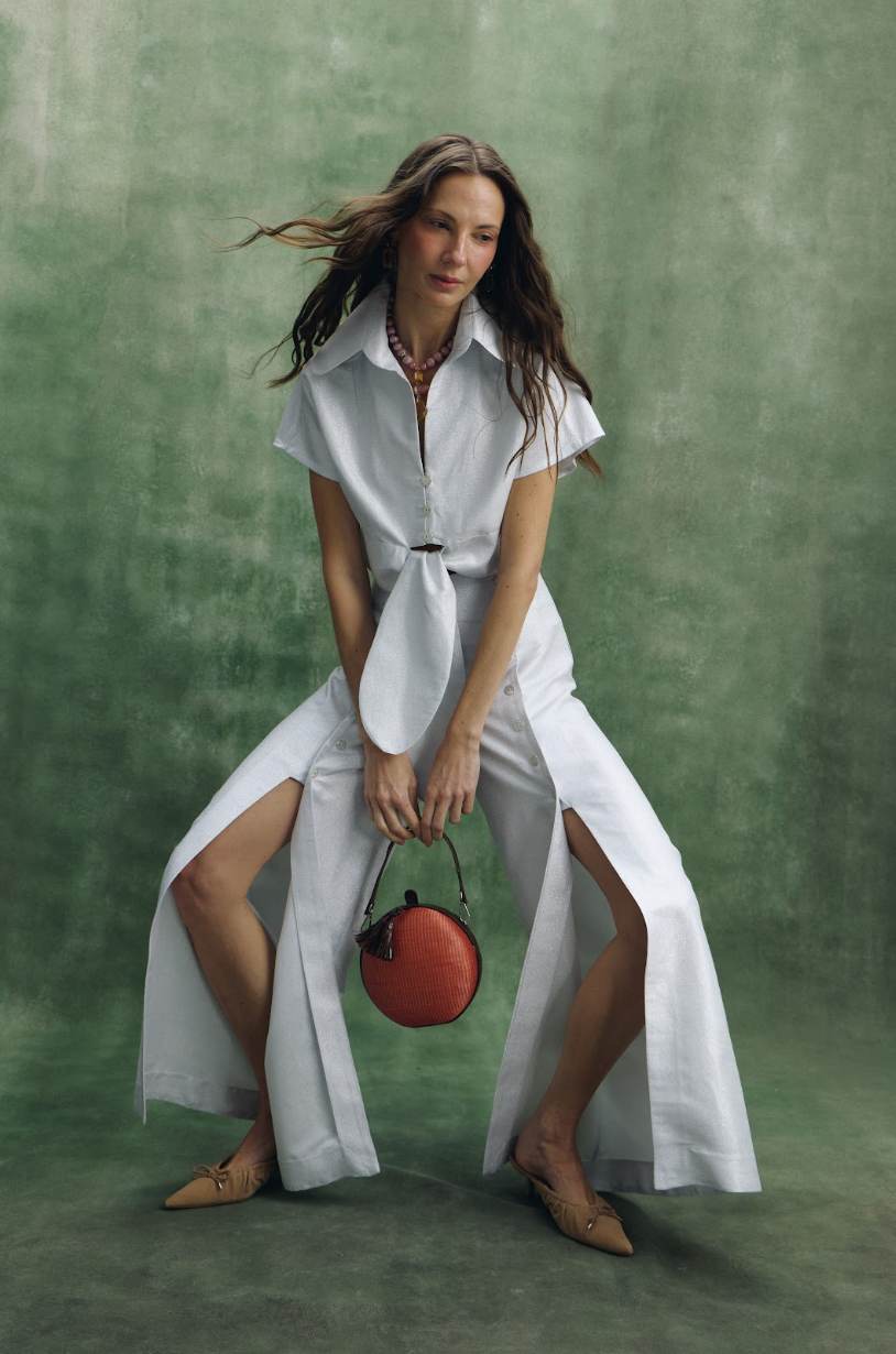 Pantalón Lucia Plateado