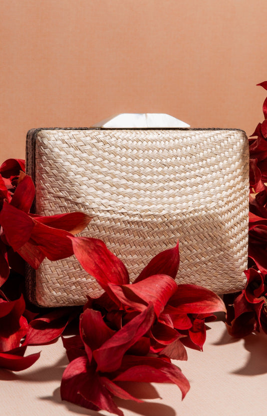 Natural Raffia Wallet