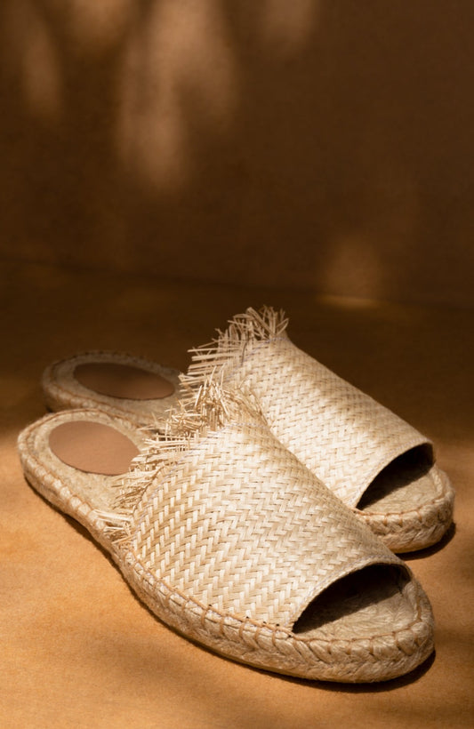 Espadrilles in Natural Raffia