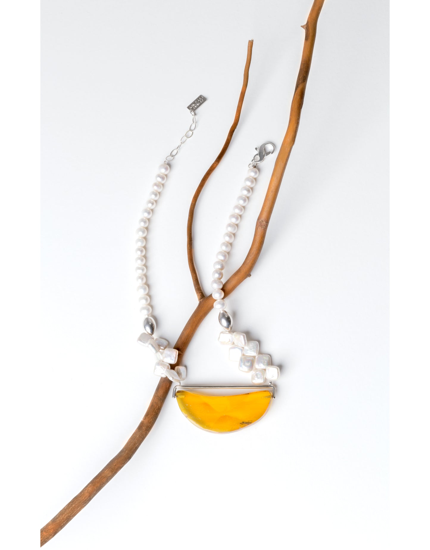 Irregular Amber Necklace